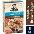 thumbnail image 1 of Quaker® Maple & Brown Sugar Lower Sugar Instant Oatmeal, 1 of 2