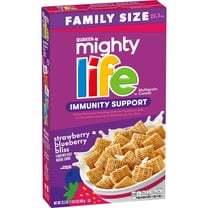Quaker Mighty Life Cereal Mixed Berry, Family Size 22.3 oz