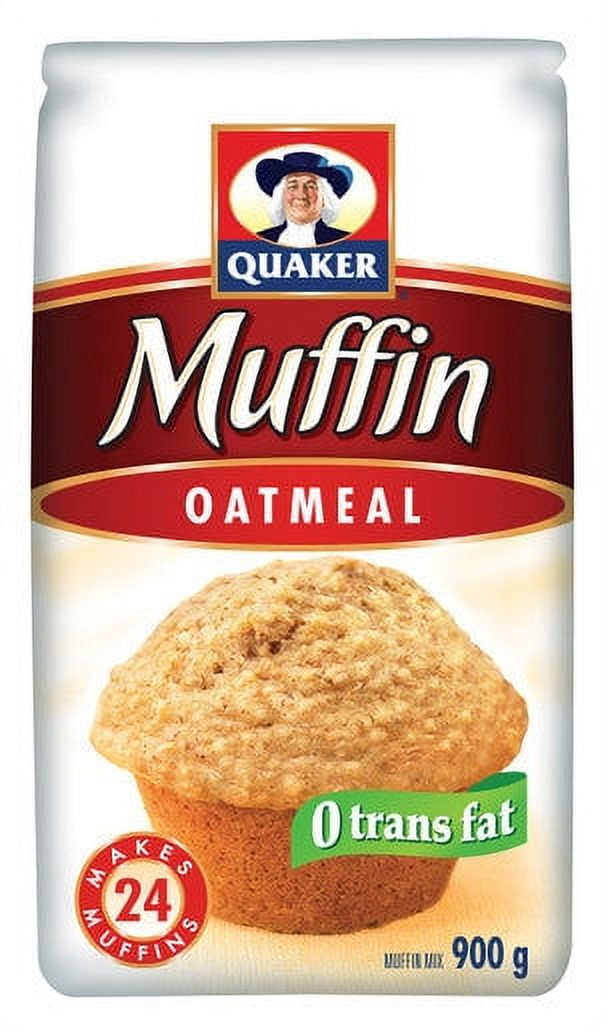 Quaker Muffin Mix Oatmeal 900g/31.7 oz., Makes 24 muffins {Imported