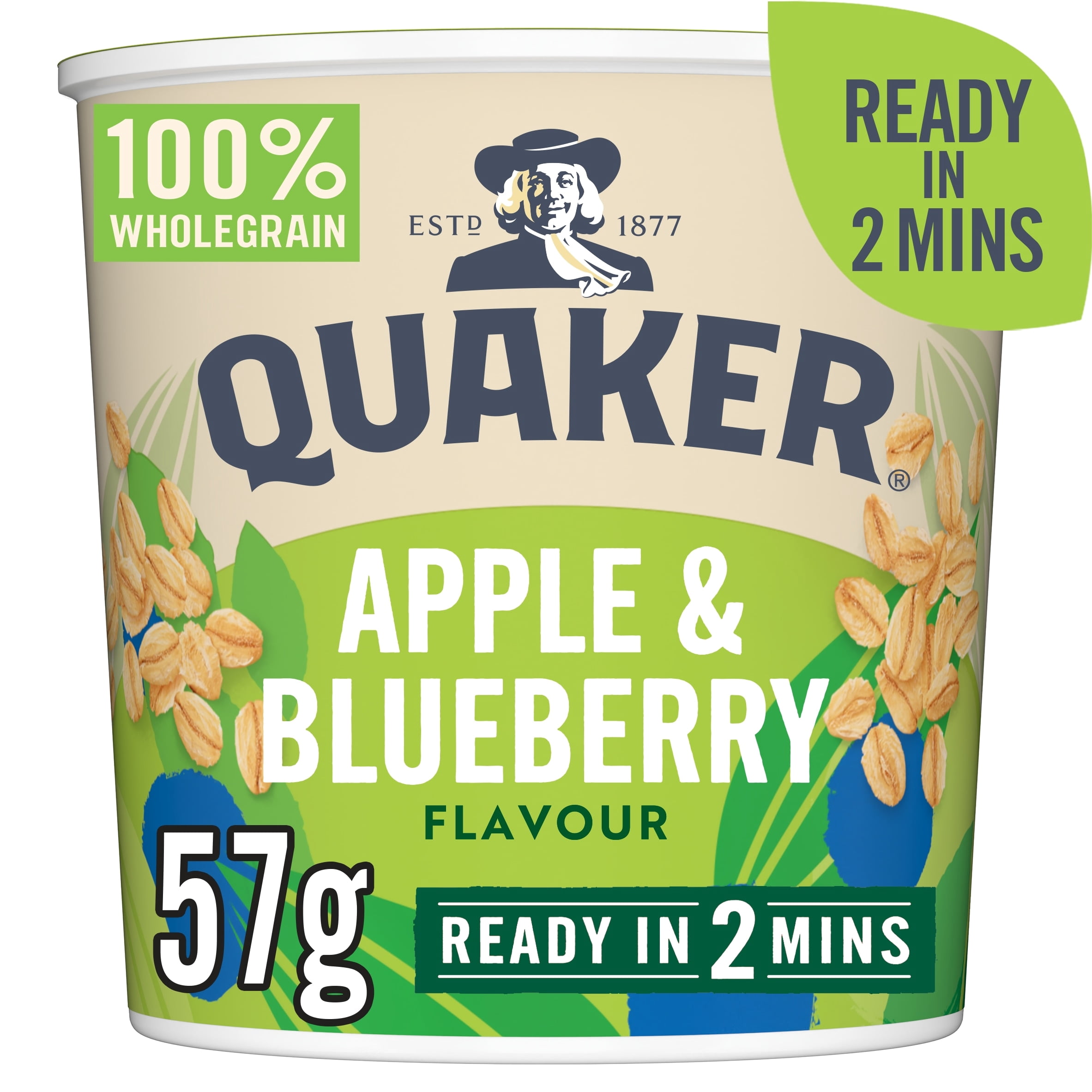 Quaker Oat So Simple Apple & Blueberry Porridge Pot 57g, Imported from ...