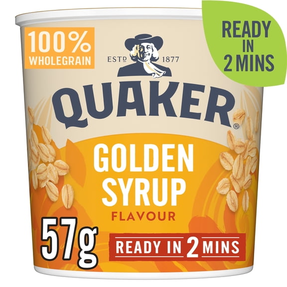 Quaker Oat So Simple Golden Syrup Porridge Pot 57g, Imported from Britain