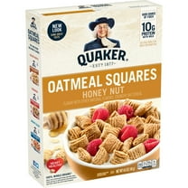 Quaker Oatmeal Squares Honey Nut Cereal 14.5 oz. Box
