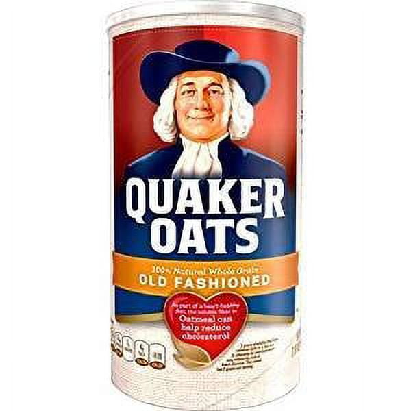 Quaker Oats 100% Natural Whole Grain 42 Oz. Pack Of 3. Packaging May Vary
