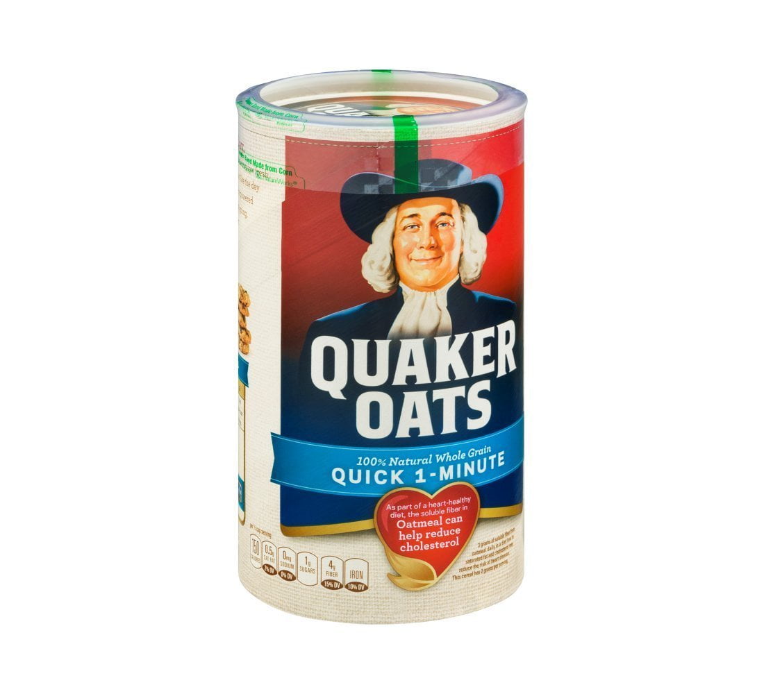 Quaker Oats 100 Whole Grain 1 Minute Oatmeal 18 oz (Pack of 12