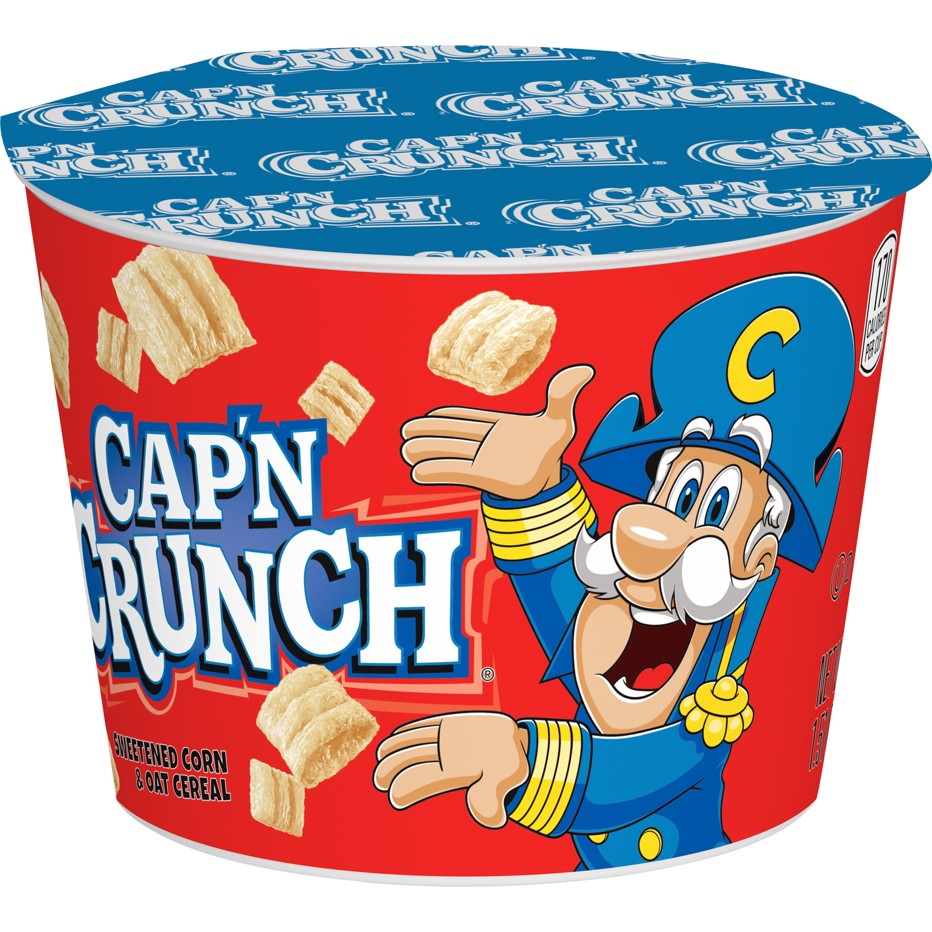 Quaker Oats Cap'N Crunch Corn/Oat Cereal Bowl - Corn, Oat - Bowl - 1.51 oz - 12 / Carton Quaker Oats Cap'N Crunch Corn/Oat Cereal Bowl - Corn, Oat - Bowl - 1.51 oz - 12 / Carton
