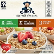 Quaker Oats Instant Oatmeal Variety Pack 52 Count