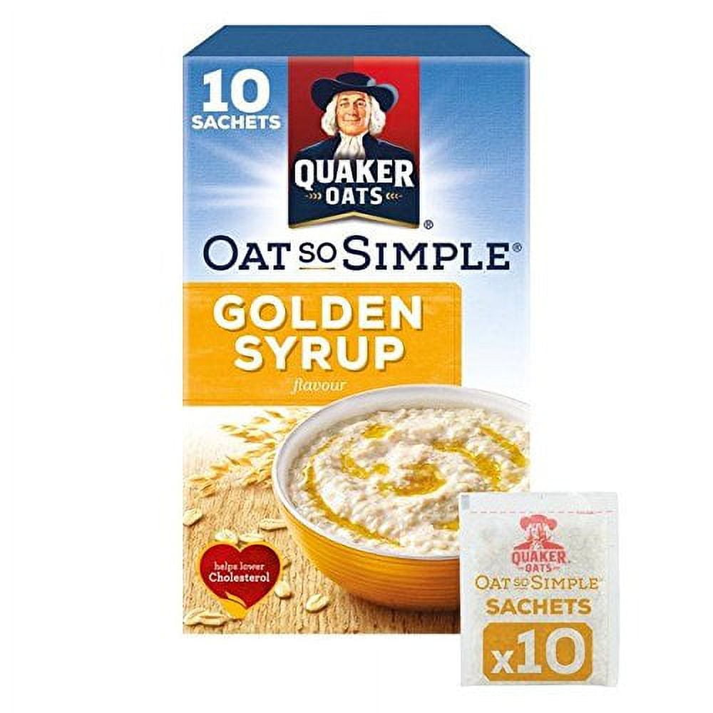 Quaker Oats Oat So Simple Golden Syrup Porridge 10 X 36G