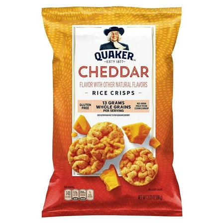 Quaker Oats Rice Crisps Cheese 3.03 OZ Pack of 2