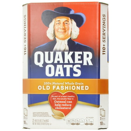 Quaker Old Fashioned Oatmeal, 5 Pound (Pack of 2)