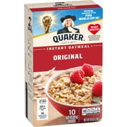 Quaker Instant Oatmeal, Original, 9.8 oz, 10 Packets
