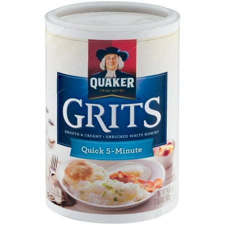 Quaker Original Quick 5-Minute Grits, Shelf-Stable, 24 Oz Canister