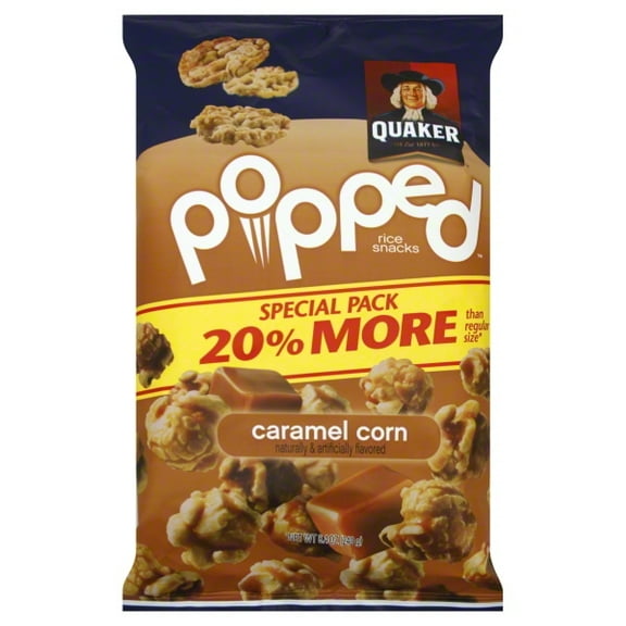 Quaker Popped Caramel Corn Rice Crisps, 8.4 Oz.