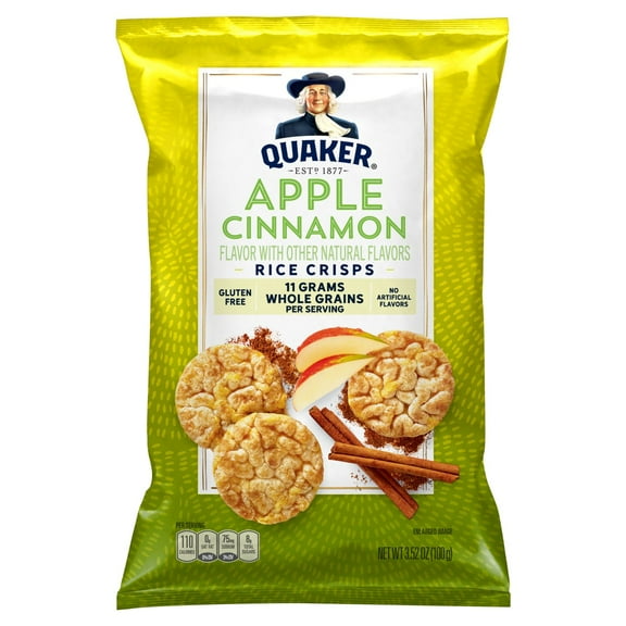 Quaker Popped Rice Crisps Apple Cinnamon