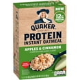 thumbnail image 1 of Quaker Protein Instant Oatmeal, Apples & Cinnamon, 2.11 oz Packets, 1 of 5