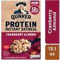 thumbnail image 1 of Quaker Protein Instant Oatmeal, Cranberry Almond Flavor,1 PACK, 1 of 5