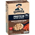 Quaker, Protein Instant Oatmeal, Maple & Brown Sugar, 2.11 oz, 6 Packets