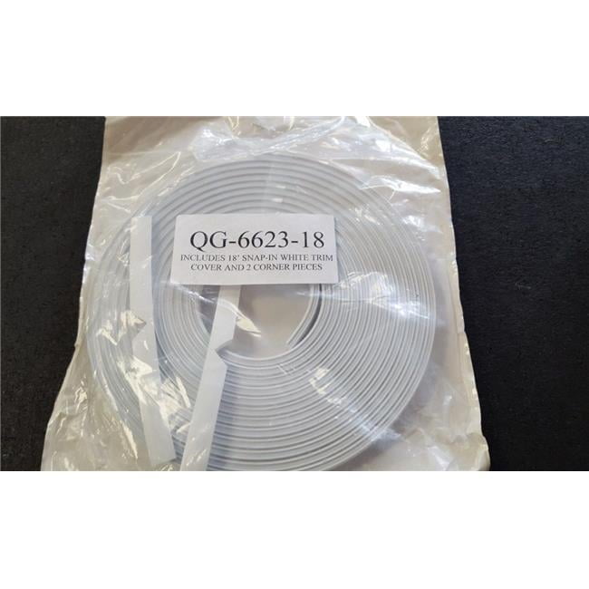 Quaker QG662318 18ft Inground Pool Snap-in Trim Cover, Durable and