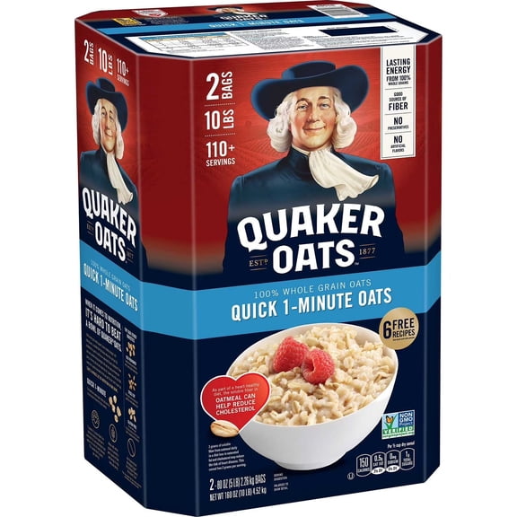 Quaker Quick 1-Minute Oats, 160 oz.