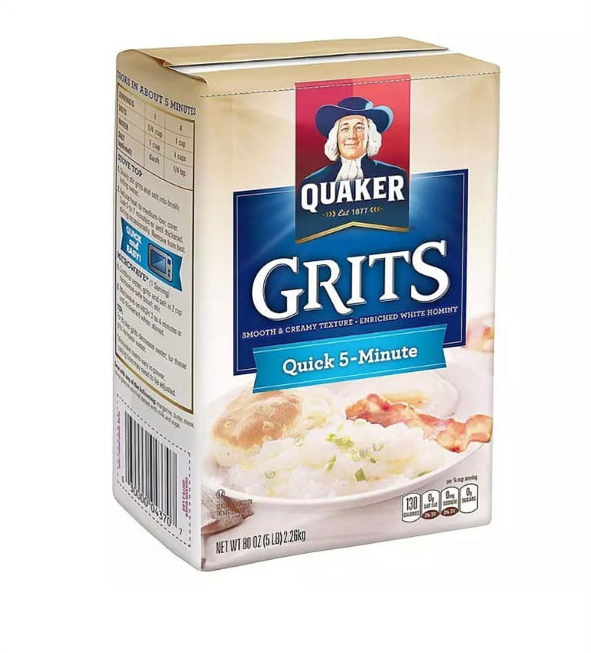 Quaker Quick 5 Minute Grits, 5 lb
