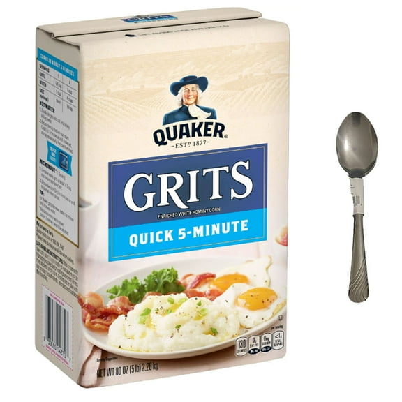 Quaker, Quick 5-Minute Grits, 80 oz Box With Spoon