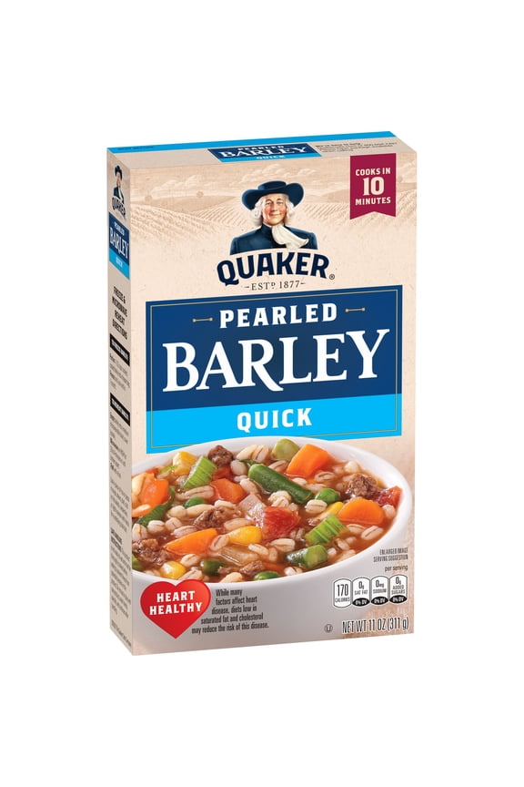 Quick Pearled Barley, 11 oz, Single Pack, Low Fat, Sodium Free