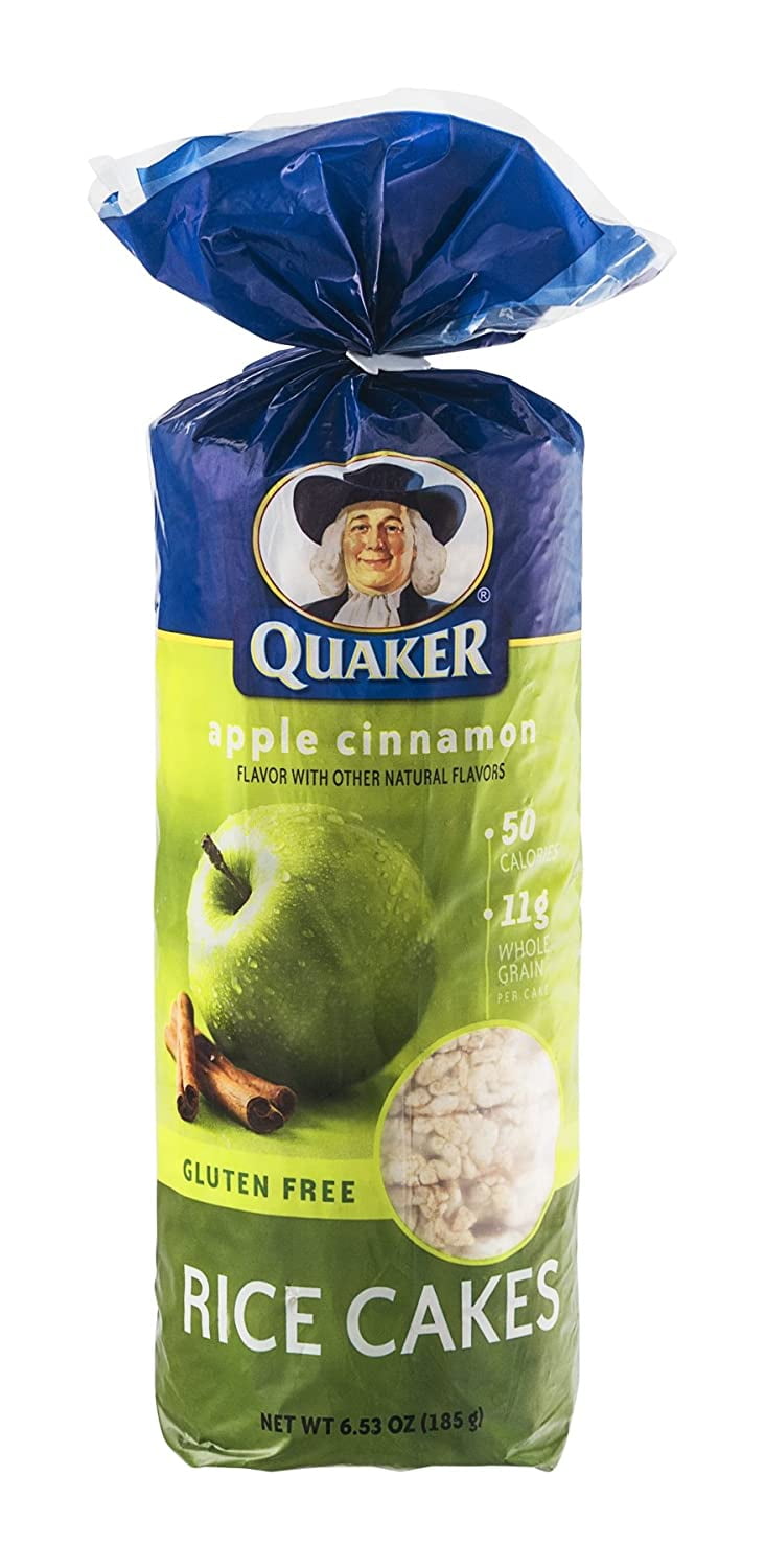 Quaker, Rice Cakes, Apple Cinnamon, 6.52Oz Bag (Pack Of 4)