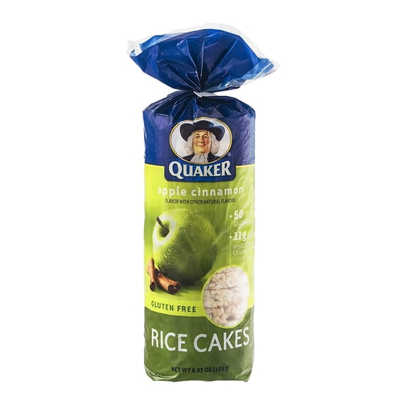 Quaker, Rice Cakes, Apple Cinnamon, 6.52Oz Bag (Pack Of 4)