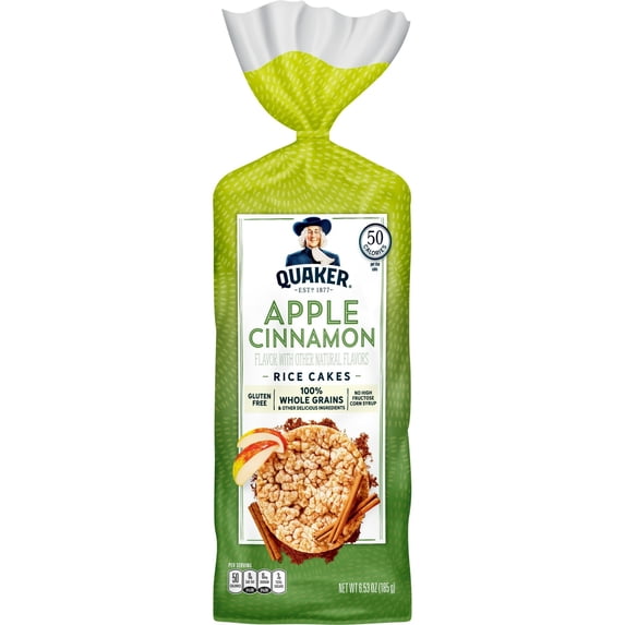 Quaker Rice Cakes Apple Cinnamon Crunch Gluten Free 6.53 oz