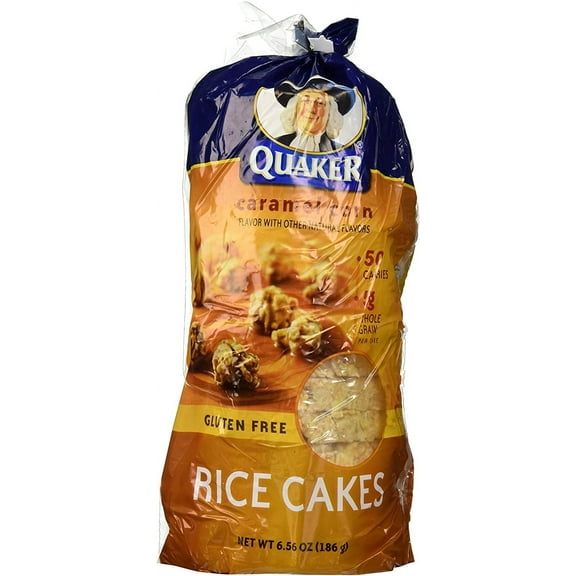 Quaker, Rice Cakes, Caramel, 6.5Oz Bag (Pack Of 4)