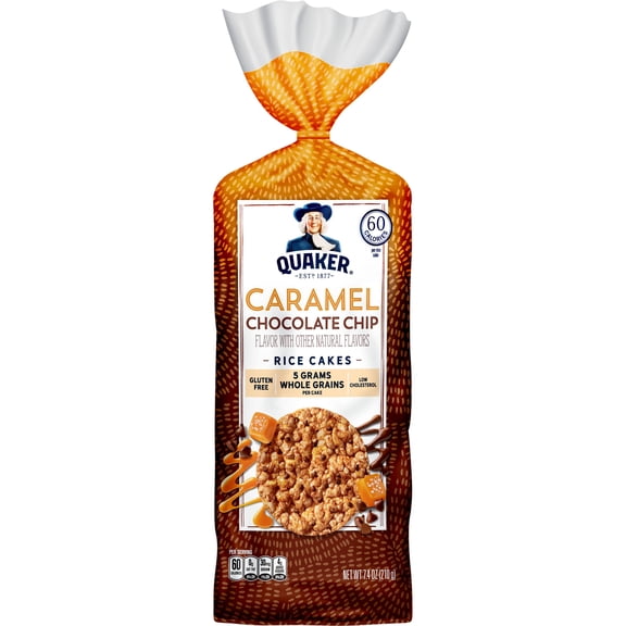 Quaker Gluten Free Caramel Chocolate Chip Rice Cakes Bag, 7.4 oz