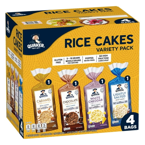 Quaker Rice Cakes Variety 23.7 Oz, 4 Count