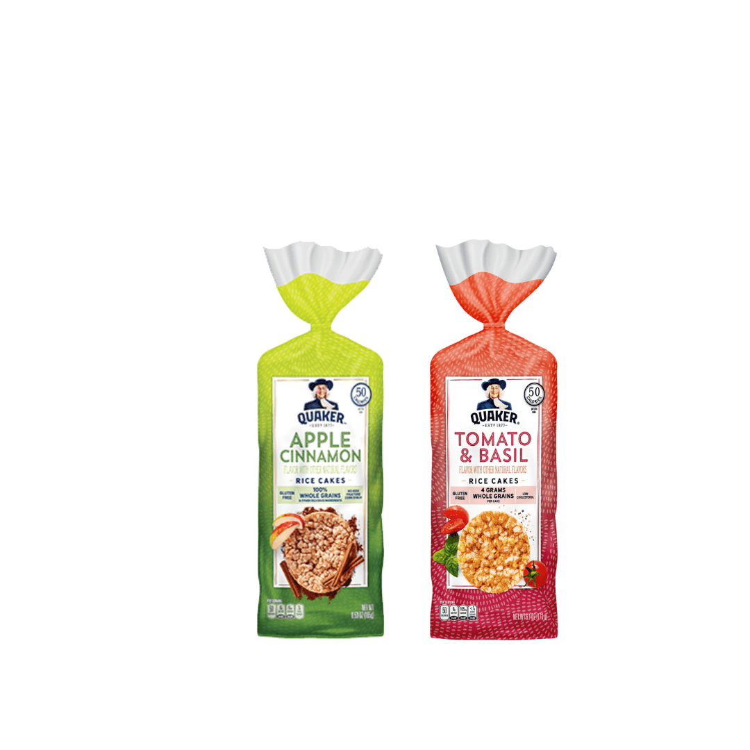 Quaker Rice Cakes Variety Bundle - Pack Of 2 Flavors,APPLE CINAMON ...