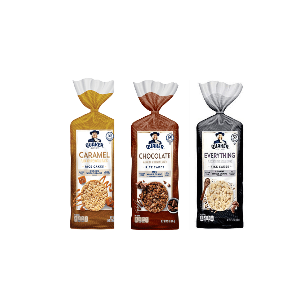 Quaker Rice Cakes, Caramel, Chocolate Crunch, Everything, 1 lbs, 1 lbs