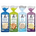 thumbnail image 1 of Quaker Rice Cakes Variety Bundle - Pack Of  4 Flavors,LIGHLTLY SALTED,APPLE CINAMON RICE CAKE,SALT FREE RICE CAKE,WHITE CHEDDAR RICE CAKE.., 1 of 5
