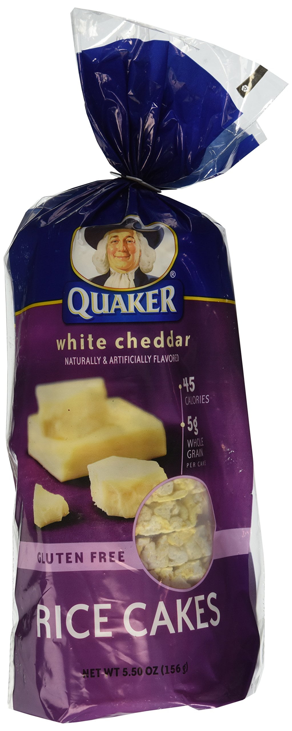 Quaker, Rice Cakes, White Cheddar, 5.5Oz Bag (Pack Of 4)