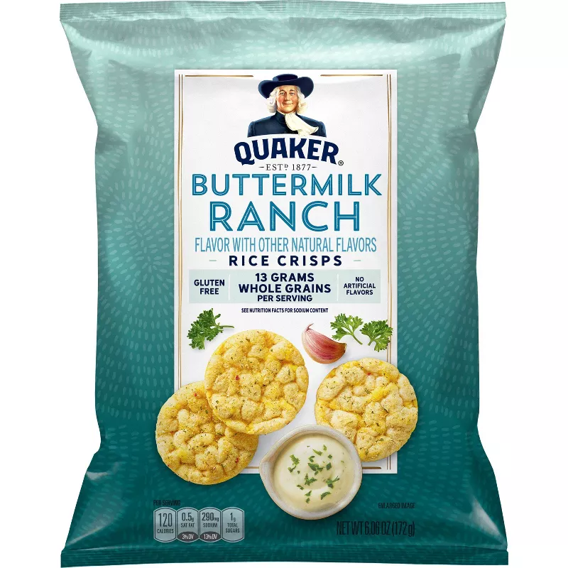 Quaker Rice Crisp Ranch Buttermilk 6.06oz