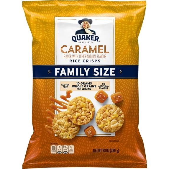 Quaker Rice Crisps Caramel, IRF13 9.8 Oz