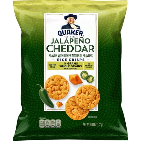 Quaker Jalapeno Cheddar Rice Crisps, 6.06 oz