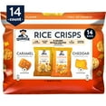 Quaker Rice Crisps Variety Pack, Cheddar & Caramel, Gluten Free, 14