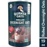 Quaker, Rolled Overnight Oats, Oatmeal, Overnight Oats, 19 oz Canister ...