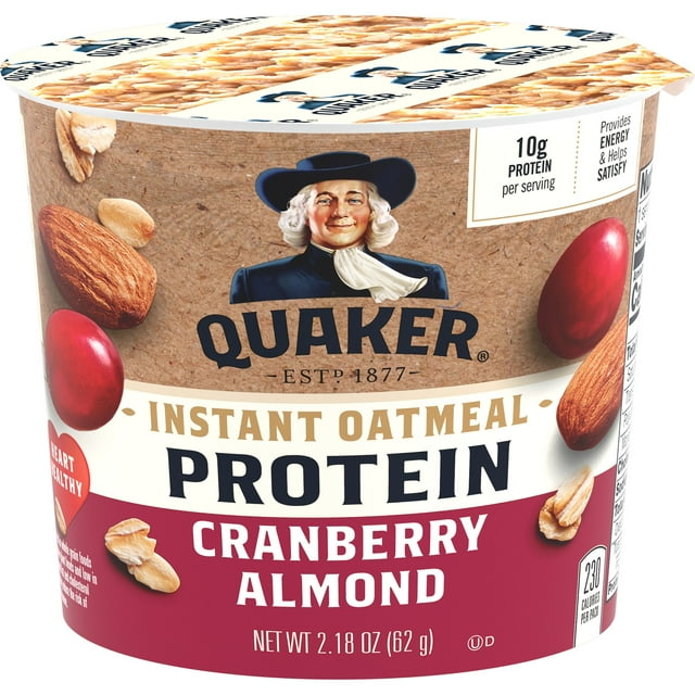Quaker Select Starts Cranberry Almond Protein Instant Oatmeal, 2.18 oz