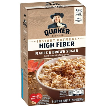 Quaker Select Starts, Instant Oatmeal, Maple Brown Sugar, High Fiber, 8 Packets