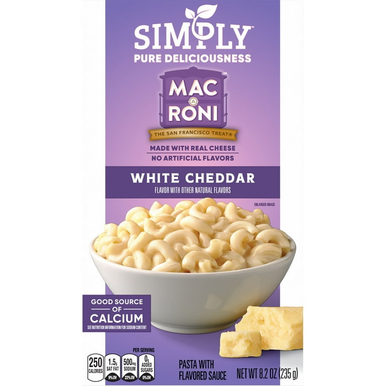 Quaker Simply Pure Delicious Macroni, White Cheddar Flavor, (8.2