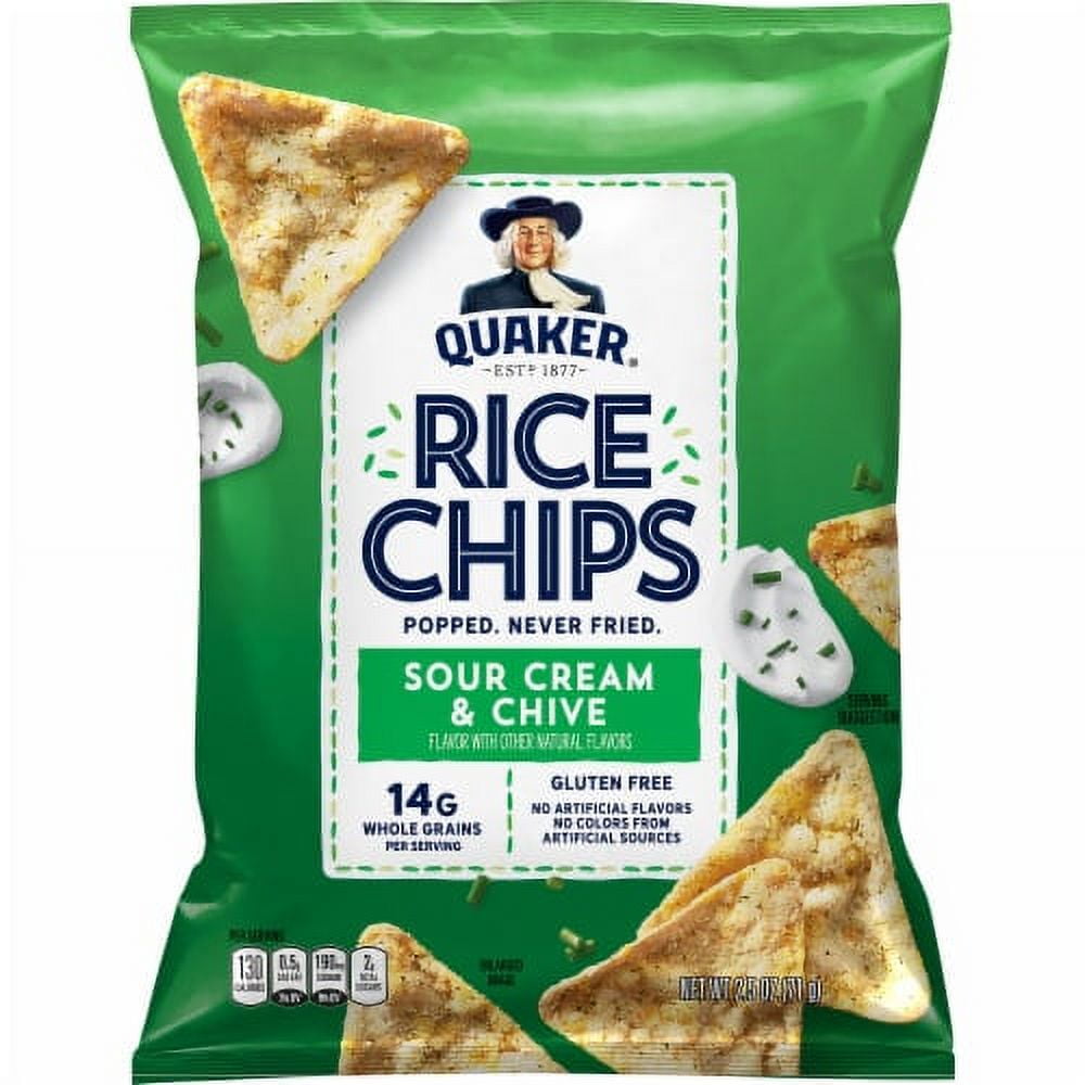 quaker rice chips sour cream and chive