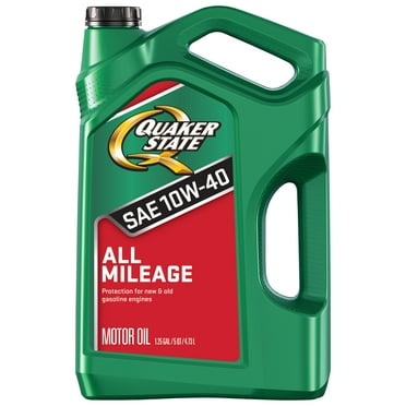 Quaker State All Mileage 10W-40 Motor Oil, 5 Quart
