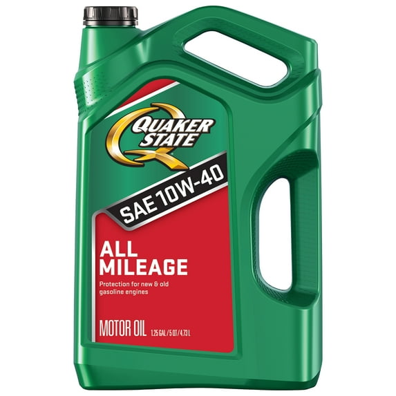 Quaker State All Mileage 10W-40 Motor Oil, 5 Quart