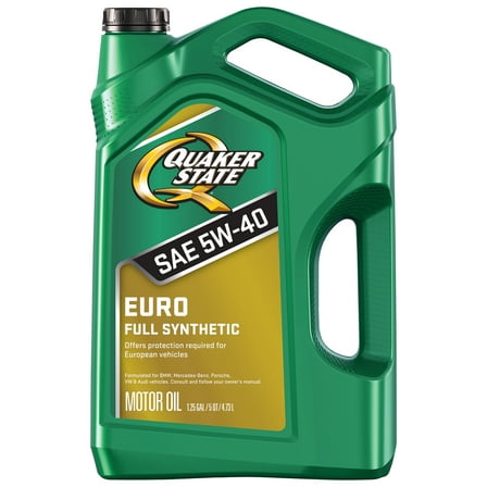 Quaker State Euro Full Synthetic 5W-40 Motor Oil, 5 Quart