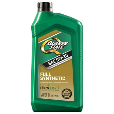 Quaker State Full Synthetic 0W-20 Motor Oil, 1 Quart