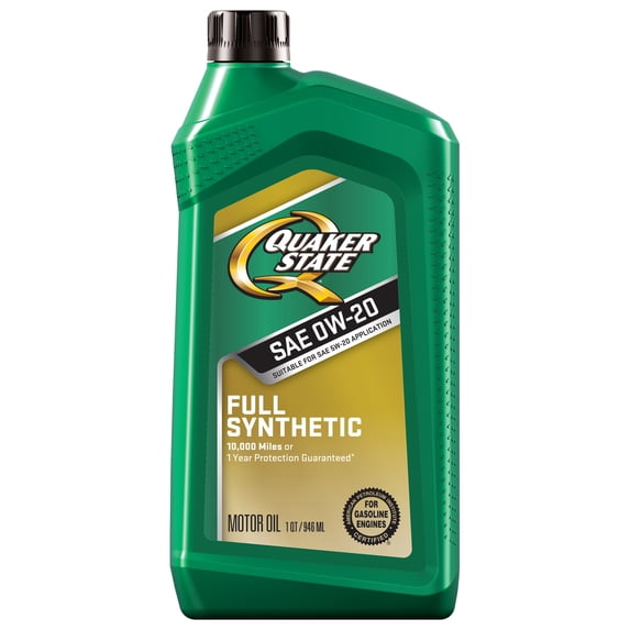 Quaker State Full Synthetic 0W-20 Motor Oil, 1 Quart