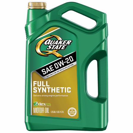 Quaker State Full Synthetic 0W-20 Motor Oil, 5-Quart